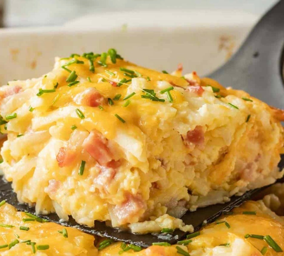 ham and cheese hash brown casserole