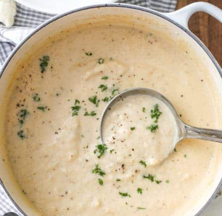 Cream of cauliflower soup