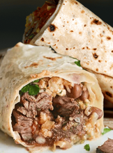 Load image into Gallery viewer, Steak or chicken burrito
