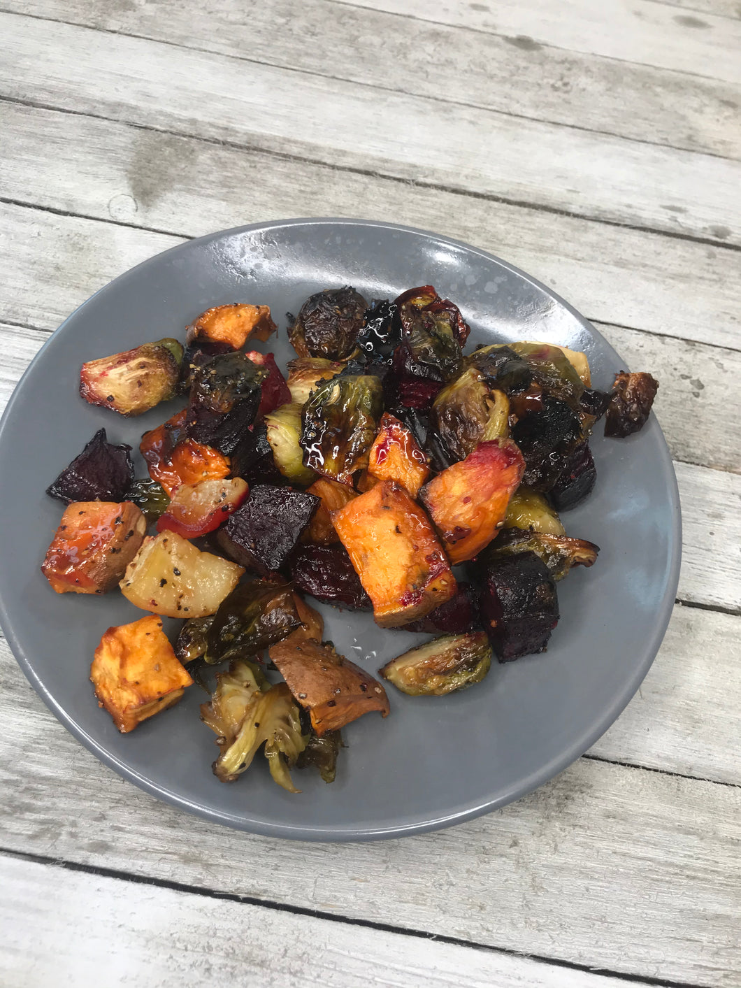 maple roasted root vegetables